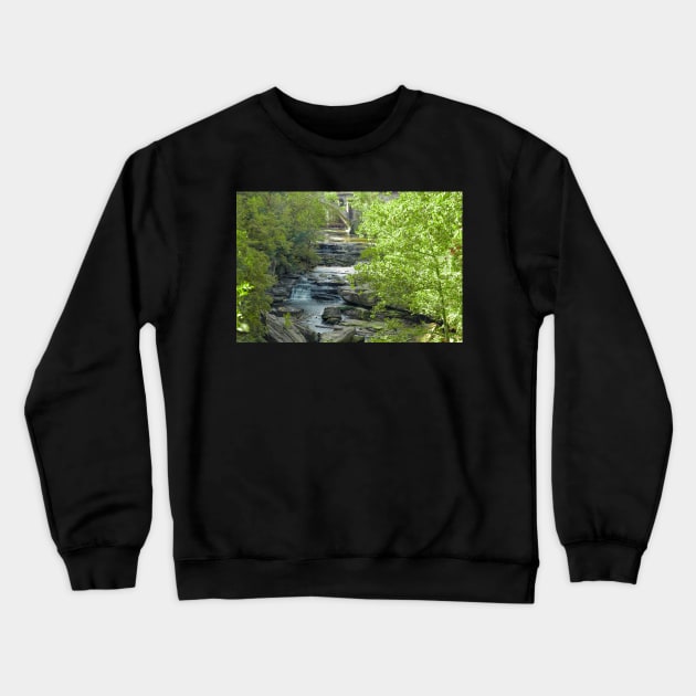 Berea falls, Berea Ohio Crewneck Sweatshirt by Carlosr1946